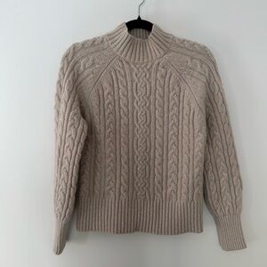 Joie Soft Cable Knit Mockneck Sweater- Small